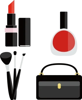 Elegant Makeup and Cosmetics Accessories Clipart Collection for Beauty Enthusiasts