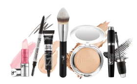Professional Makeup Brushes and Cosmetic Tools Clipart Collection