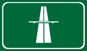 Minimalist Green Highway Interchange Clipart Symbolizing Transportation Infrastructure