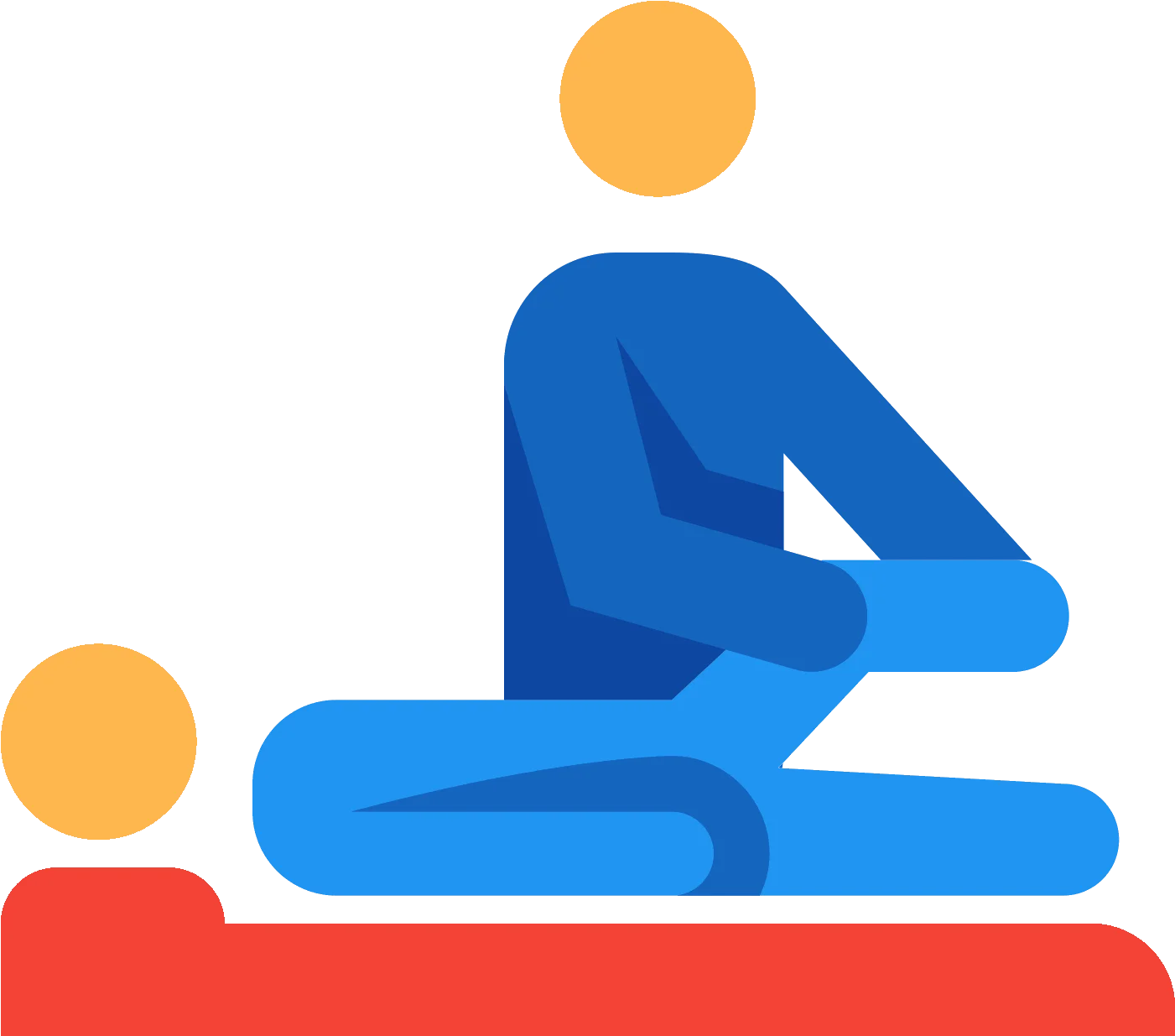 Compassionate Healing Touch: Professional Therapy Support Clipart Design