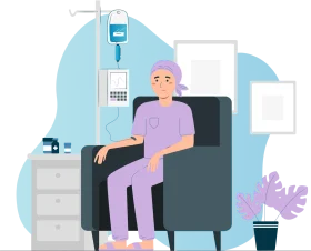 Compassionate Mental Health Support Therapy Clipart Illustration of Patient Recovery