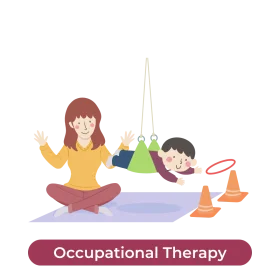 Engaging Occupational Therapy Clipart Showcasing Child Development Activities