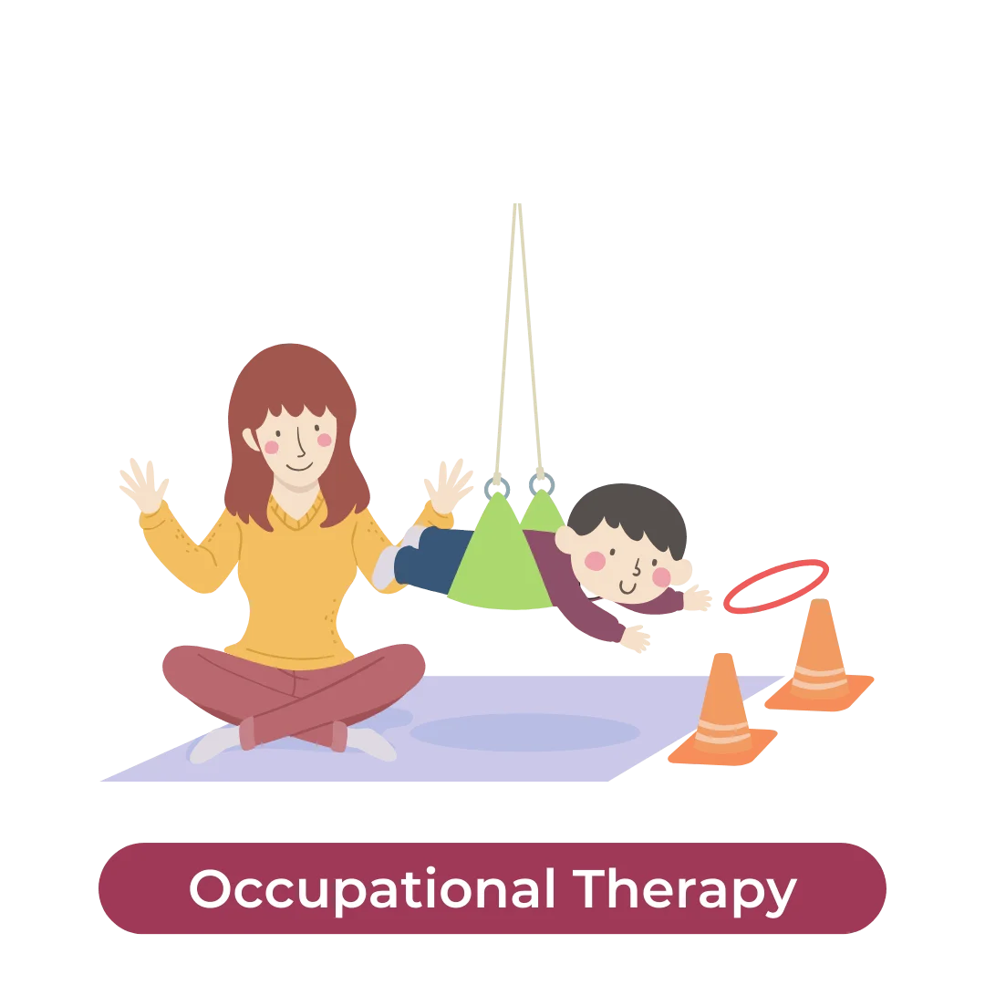 Engaging Occupational Therapy Clipart Showcasing Child Development Activities
