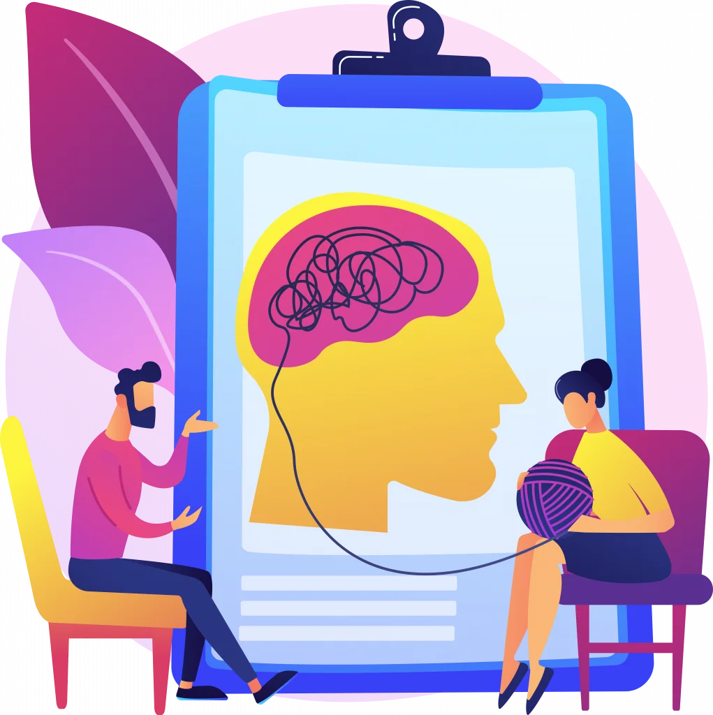 Mental Health Support: A Therapeutic Journey of Healing and Understanding Clipart