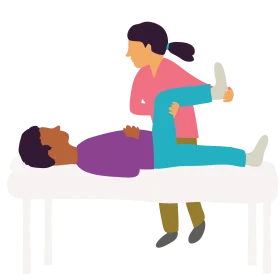 Physical Therapy Rehabilitation Clipart Illustrating Patient Care and Recovery