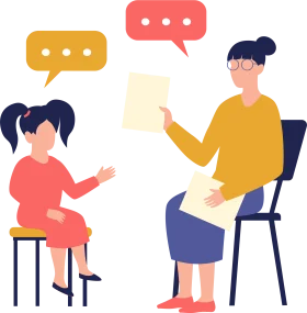 Professional Counseling Session Clipart: Empathetic Dialogue and Support