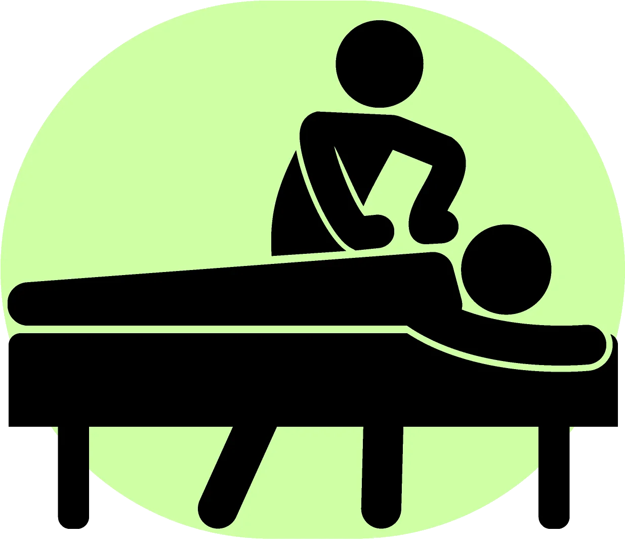 Professional Physiotherapy Treatment Wellness Clipart Illustration