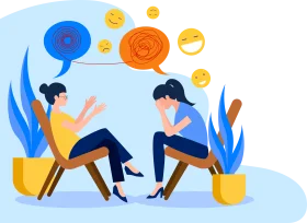 Therapeutic Dialogue Clipart: Exploring Emotional Communication and Understanding