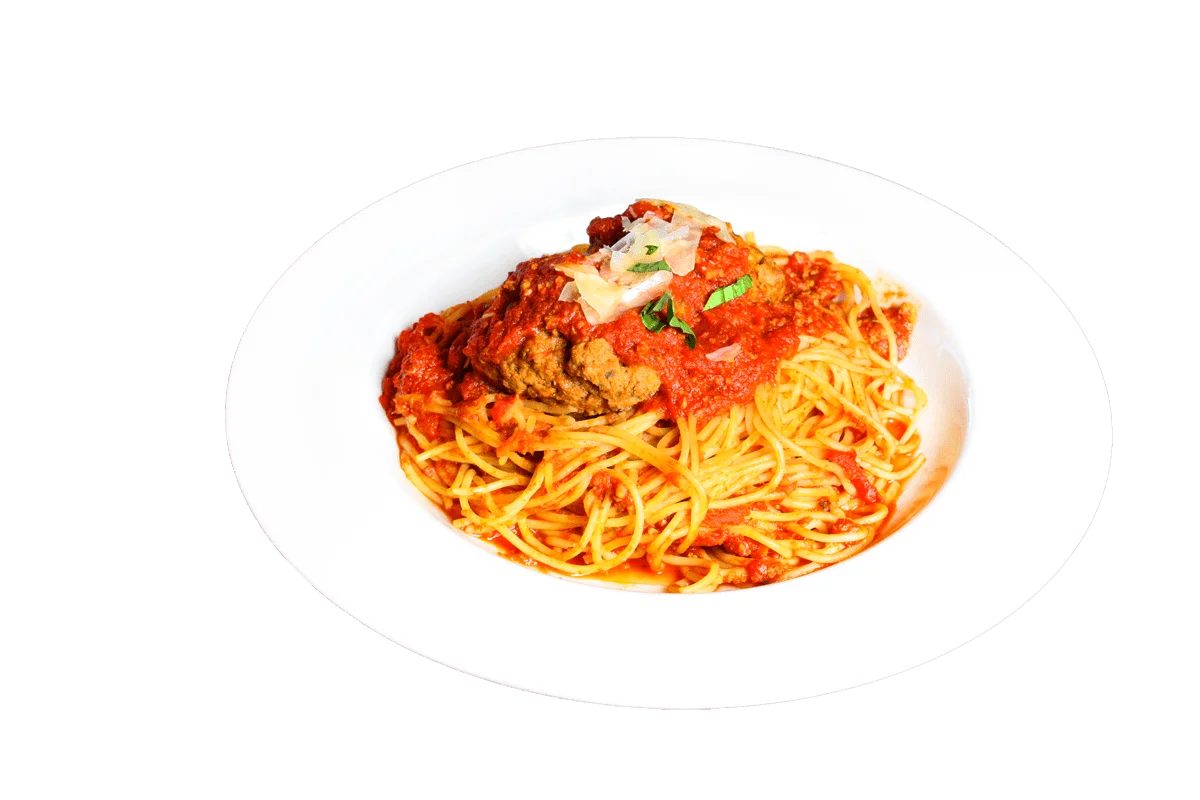 Delectable Spaghetti Marinara Clipart with Tantalizing Tomato Sauce Splash
