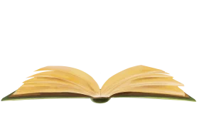 Elegant Open Book Clipart Illustration with Golden-Tinted Pages