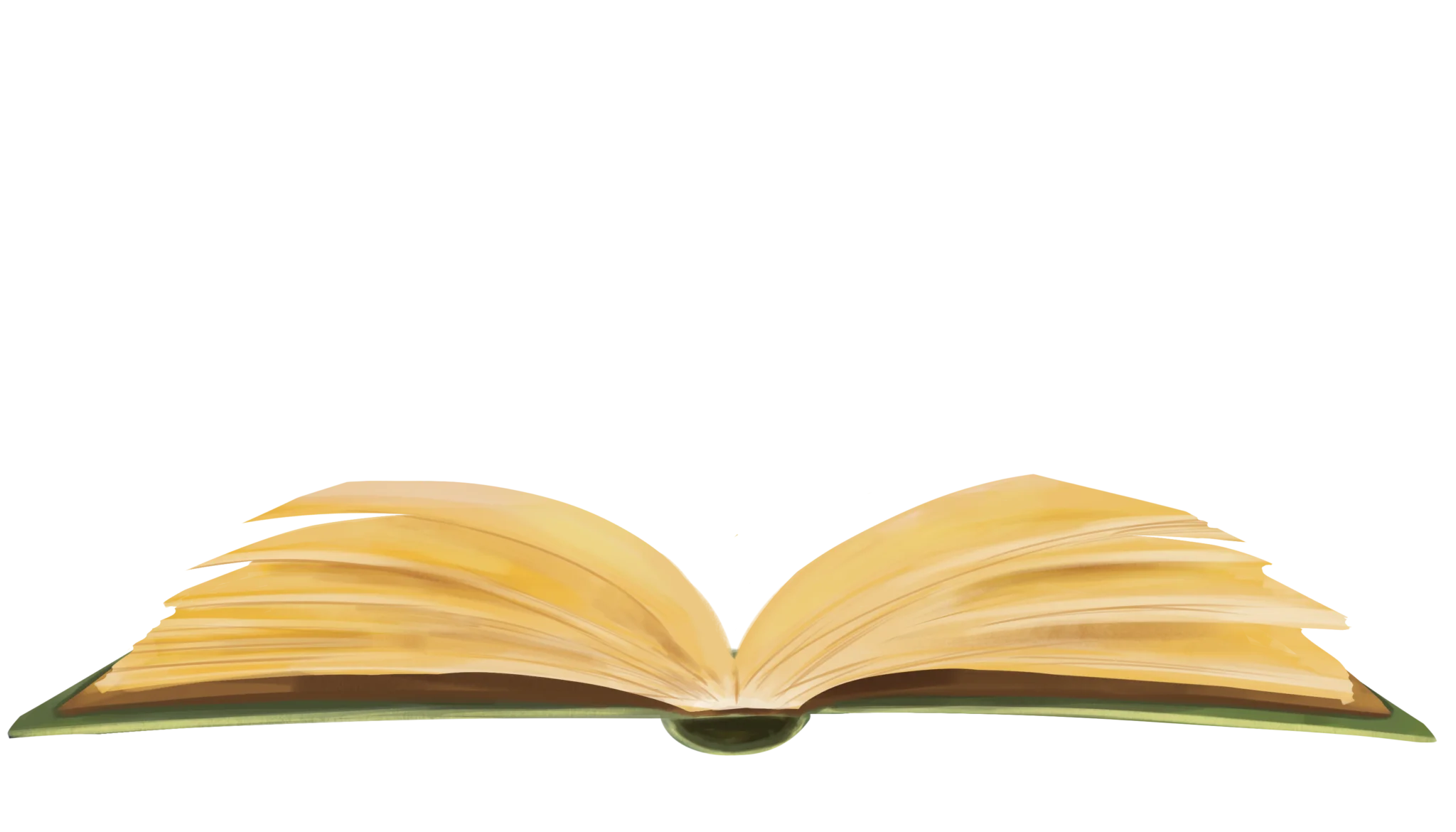 Elegant Open Book Clipart Illustration with Golden-Tinted Pages