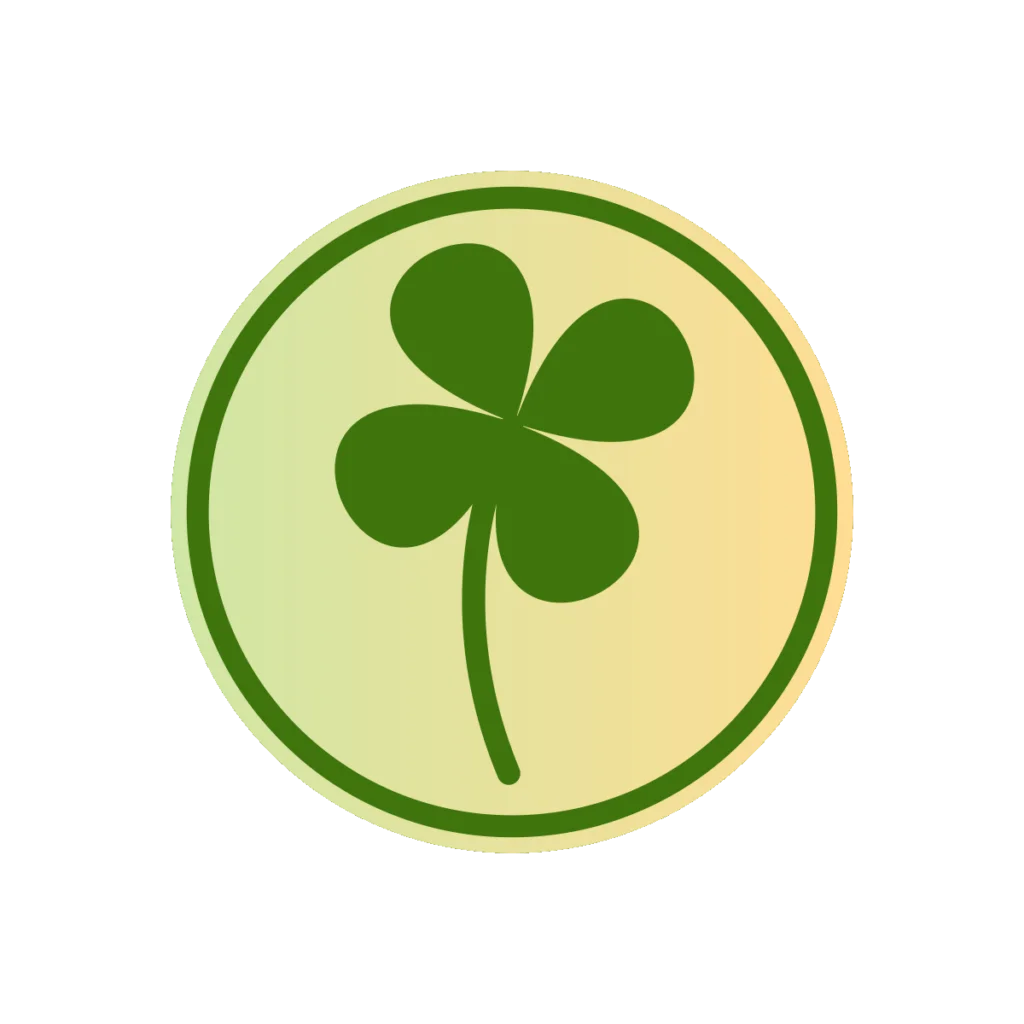 Lucky Four Leaf Clover Clipart: A Charming Symbol of Good Fortune and Hope