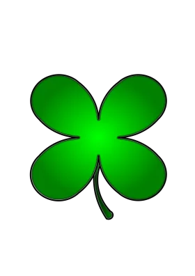 Lucky Four Leaf Clover Clipart: A Symbol of Fortune and Hope