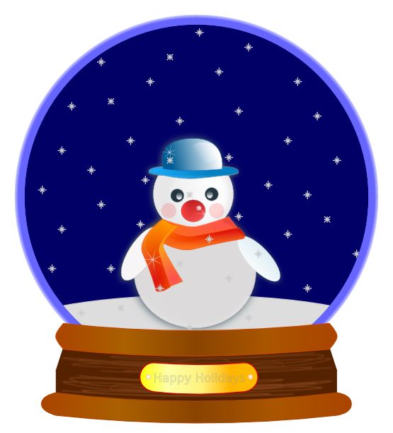Christmas snowman snow globe clip art clip art christmas 1