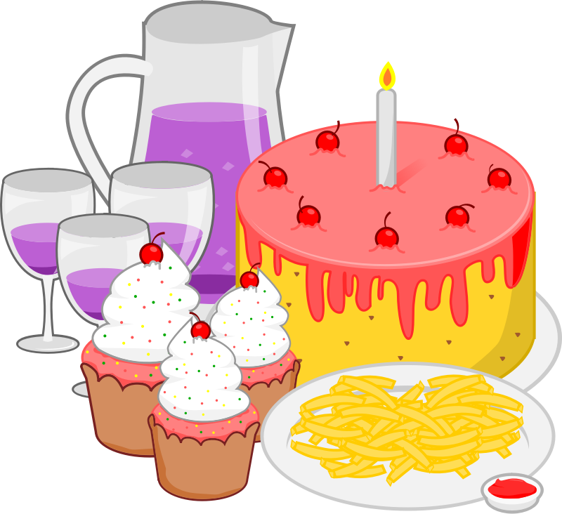 Free party food clip art