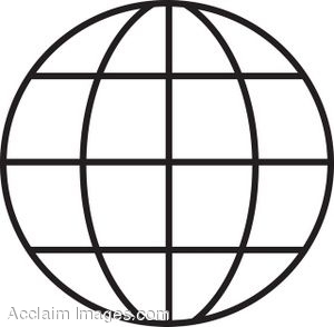 Globe earth clipart black and white free clipart images 4