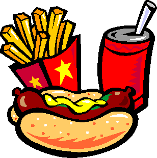 Junk food snacks clipart free clipart images