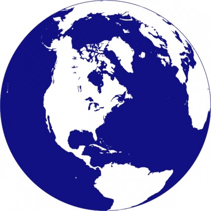 Northern hemisphere globe clip art free vector in open office