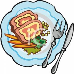 Plate of food clipart free clipart images 2