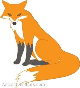 Red fox clip art free clipart images