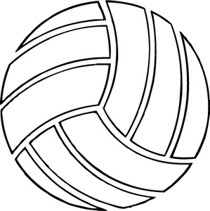 A volleyball to draw clipart