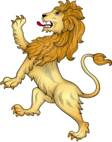 Advanced lion clipart for custom coat of arms