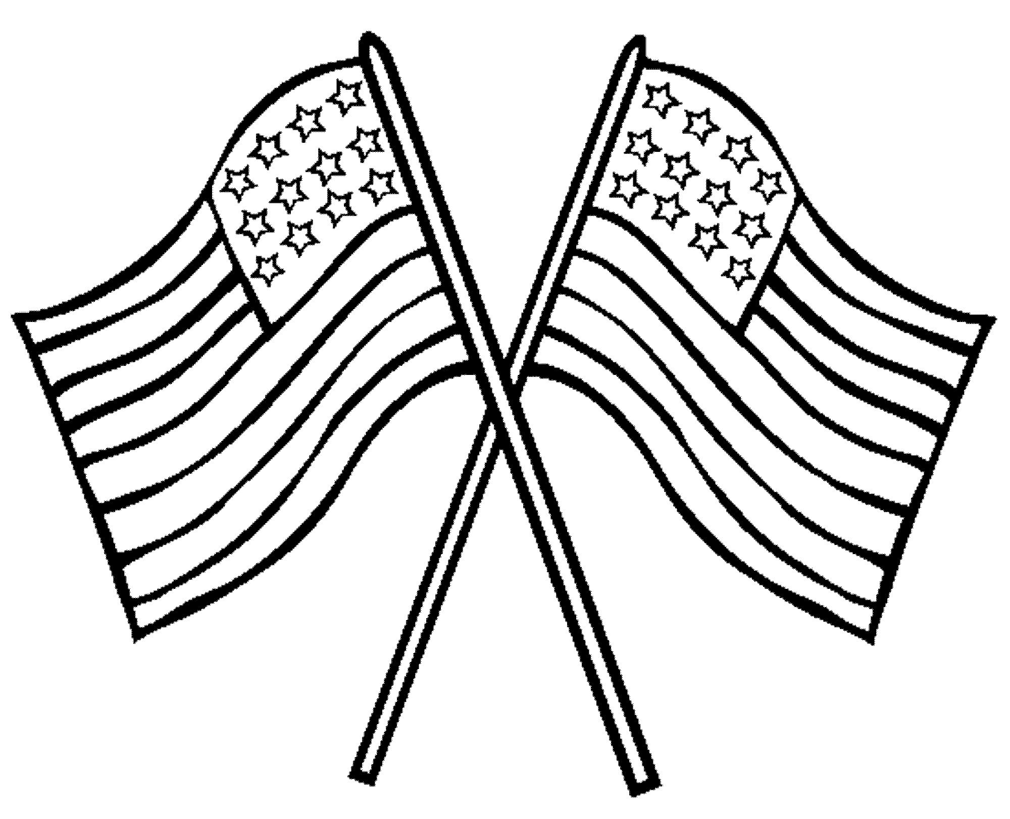 美国国旗的画法简笔画图片