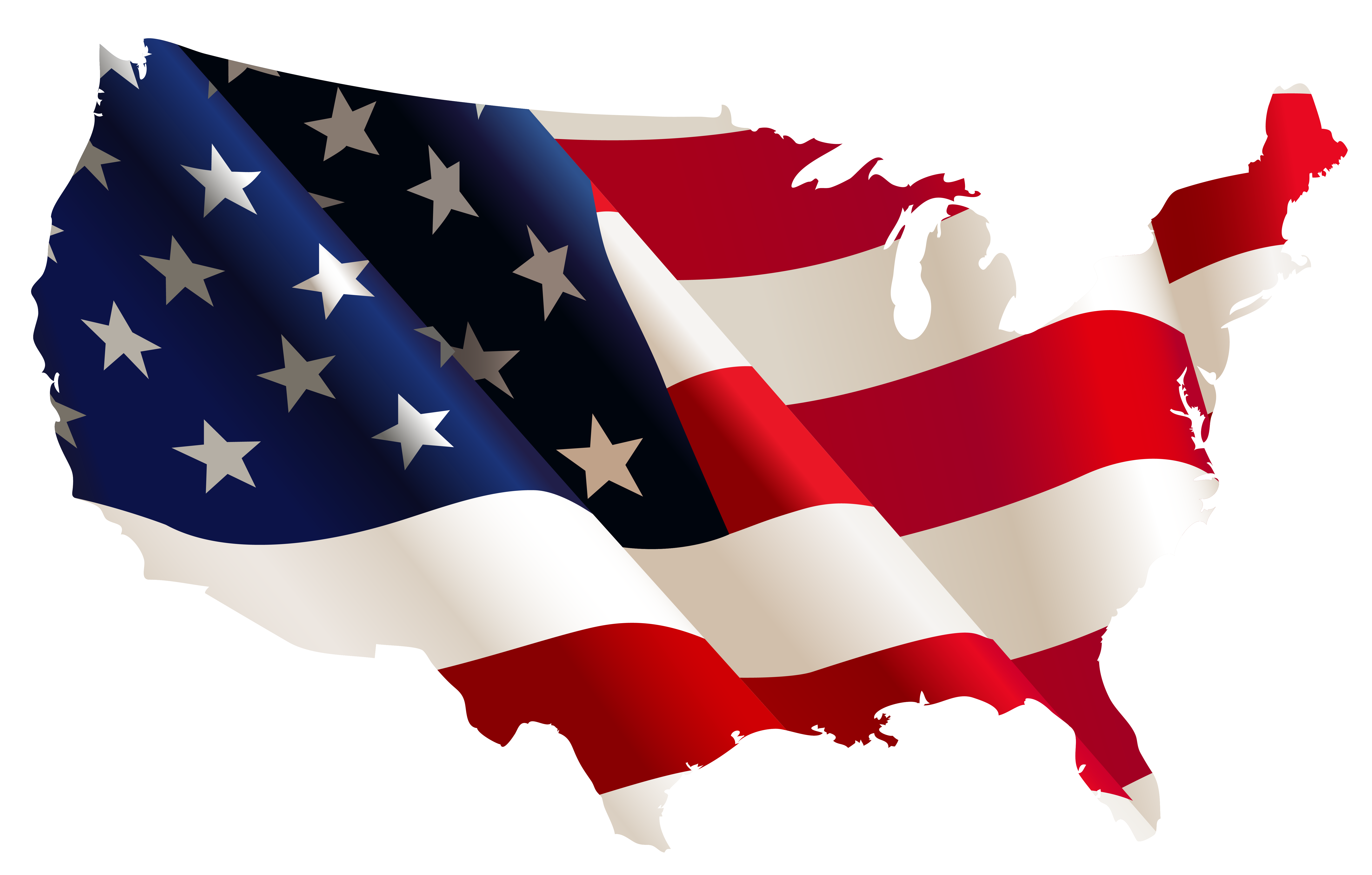 American flag clip art free 2 - Clipartix