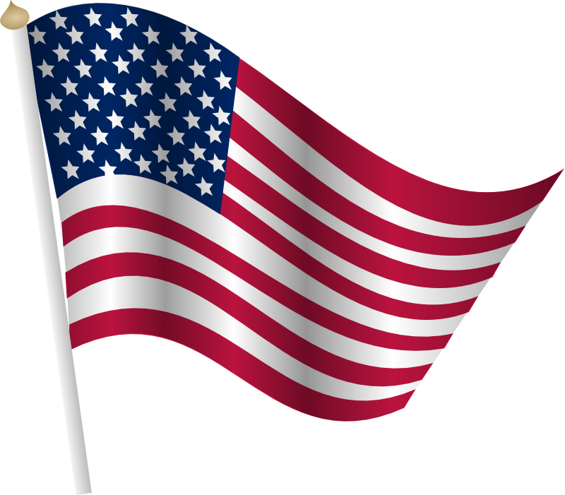 American flag clip art free