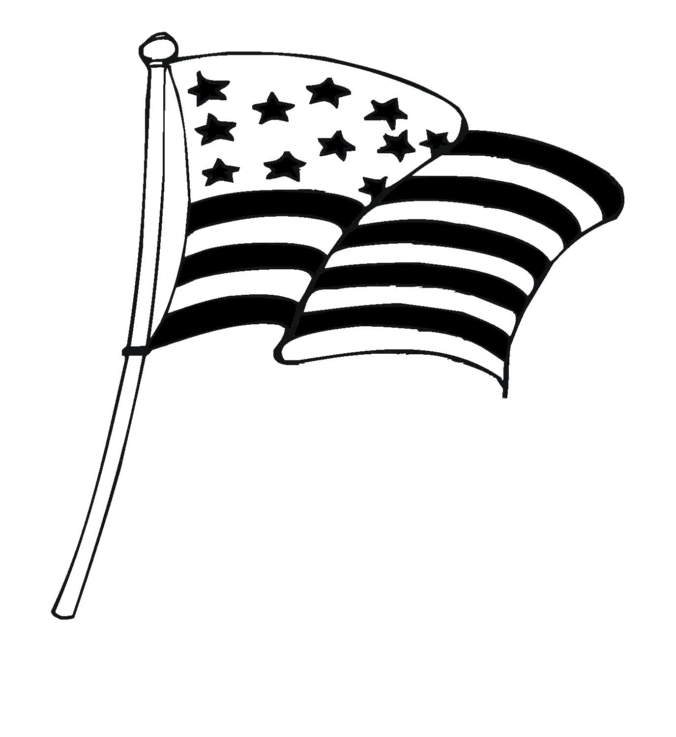 American flag clip art waving free clipart images