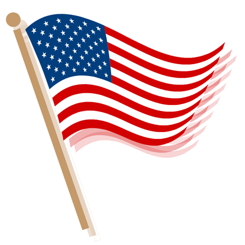 American flag clip art waving waves1