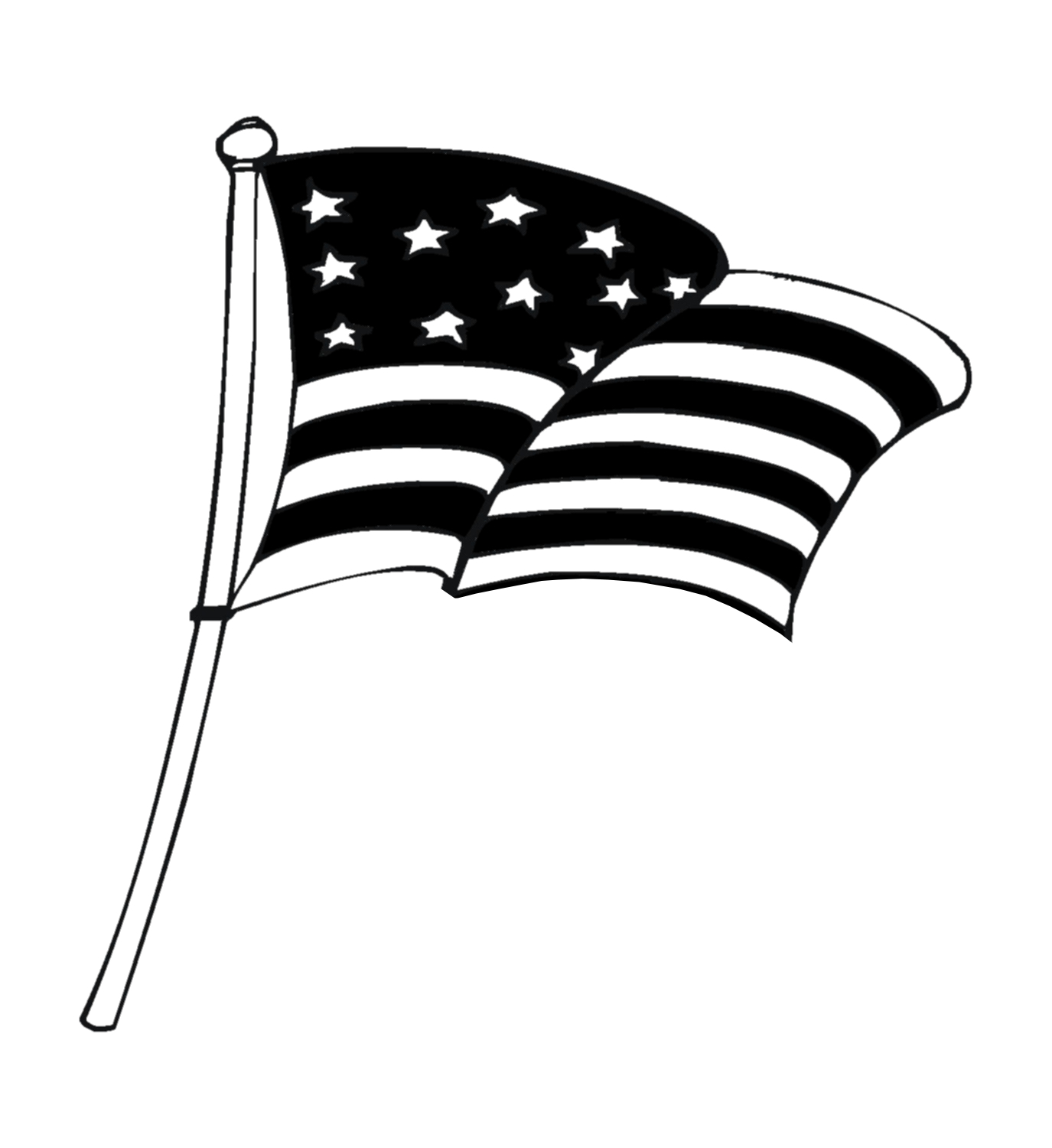 American flag clipart free usa graphics 2 clipartcow