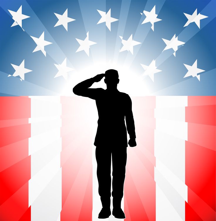 American flag veterans day clip art soldier in front of flag clipart places