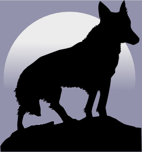 Animated wolf clipart