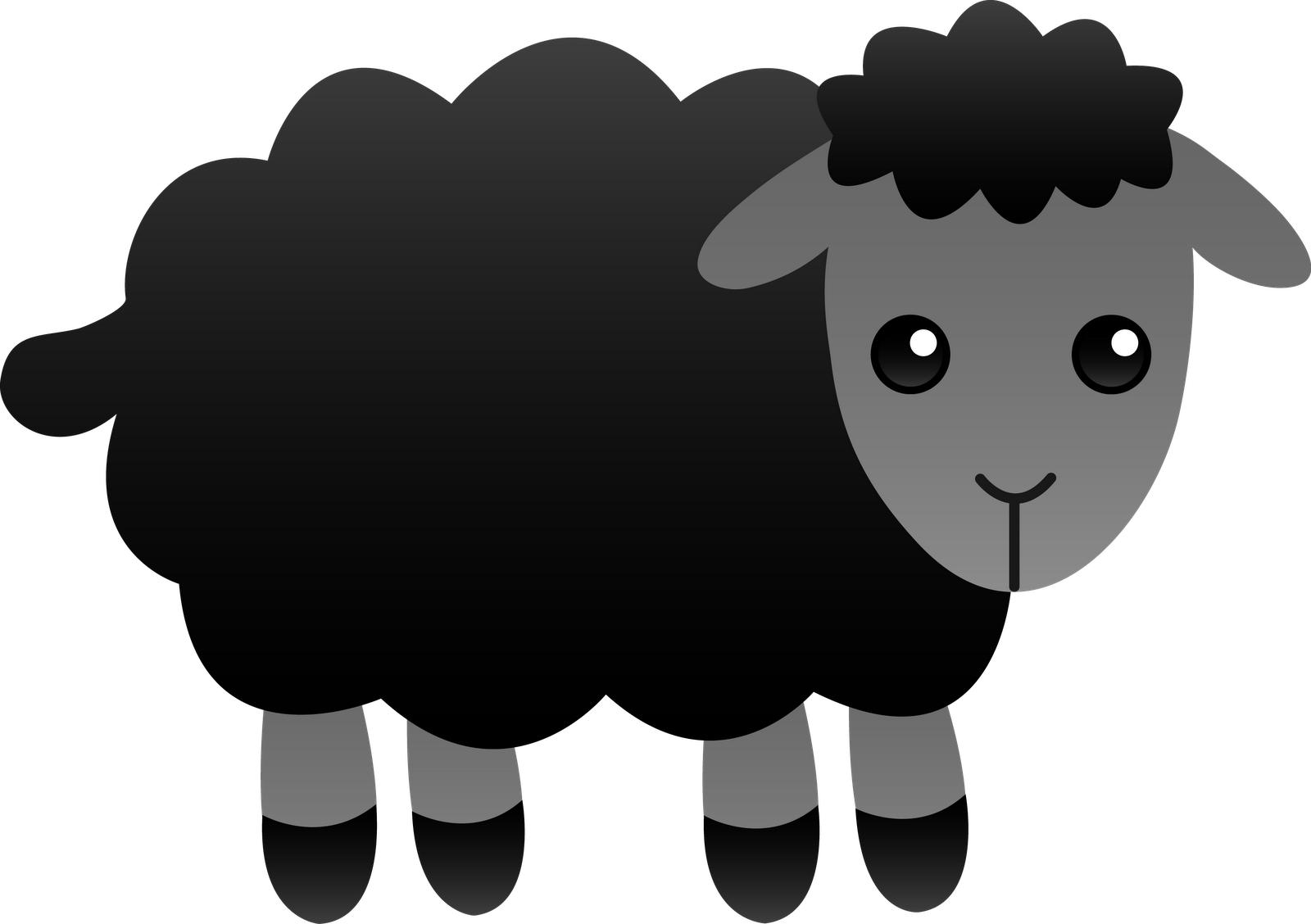 Baa baa black sheep clip art