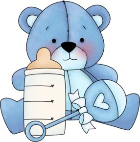 Baby blue teddy bear clip art baby clipart