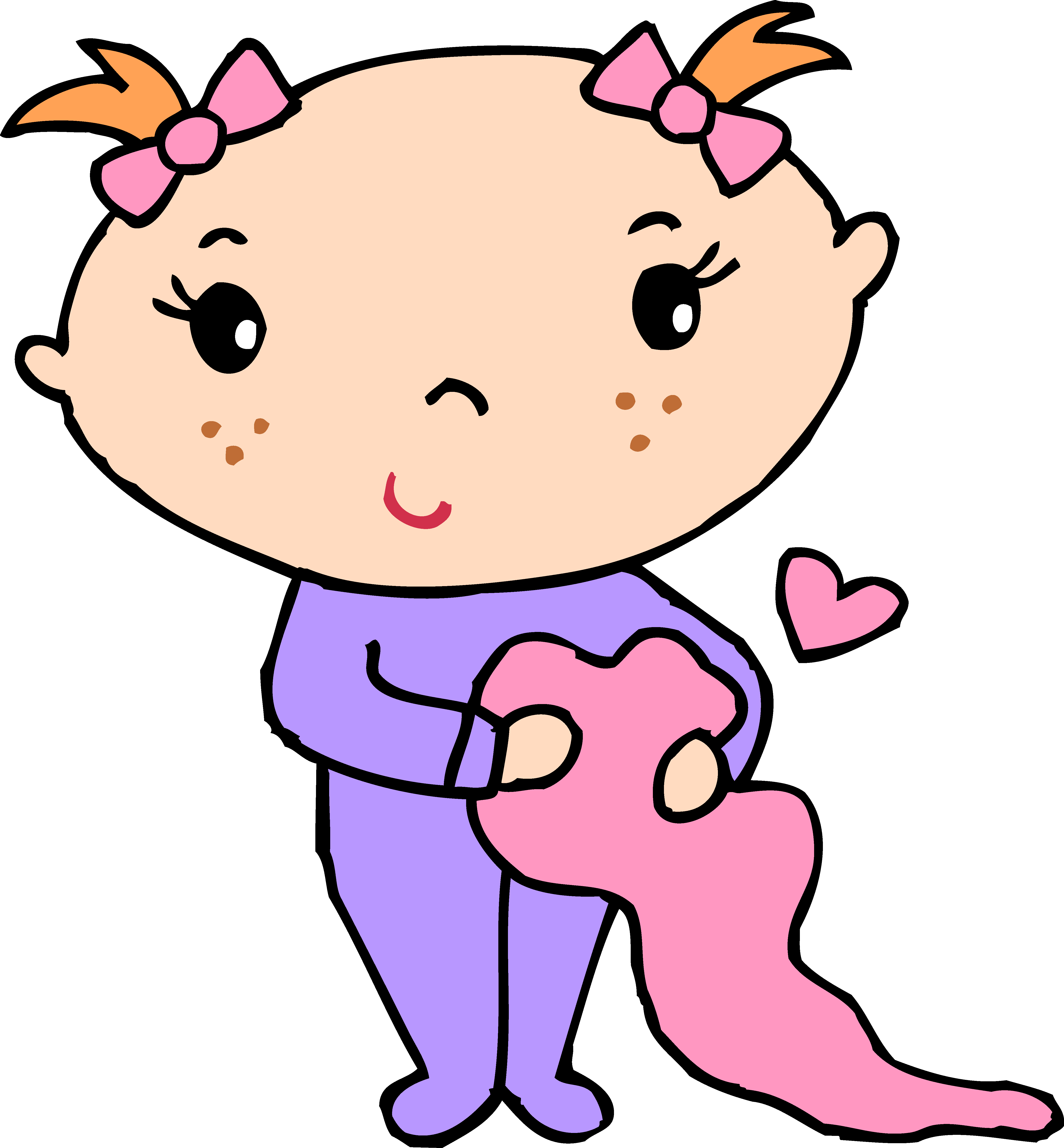 Baby girl clip art clipart free clipart microsoft clipart clipartcow