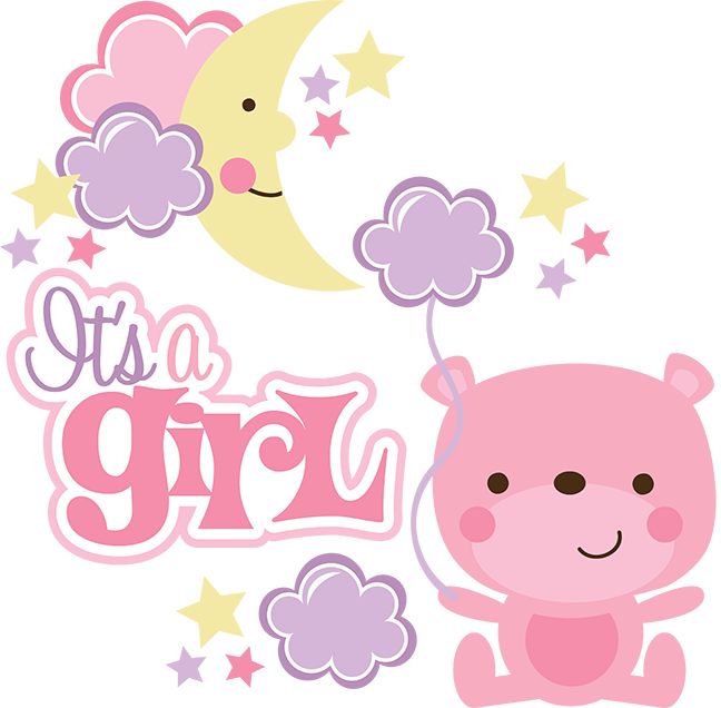 Baby girl it clip art clipartcow