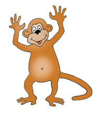 Baby monkey clip art free clipart images 2