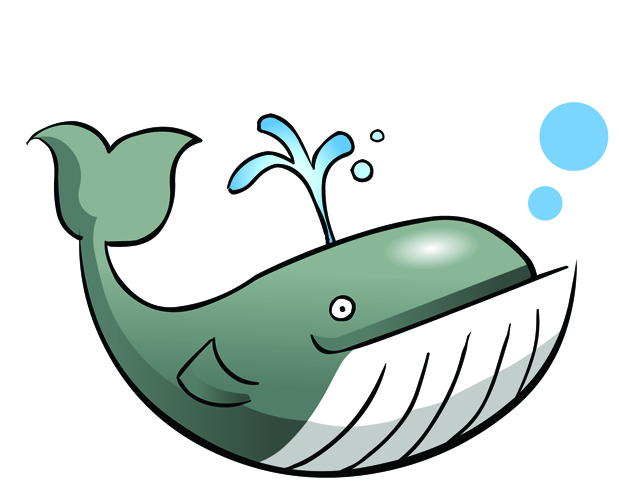 Baby whale clip art free clipart images