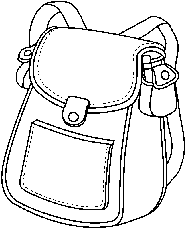Backpack clipart black and white free clipart images 2 - Clipartix