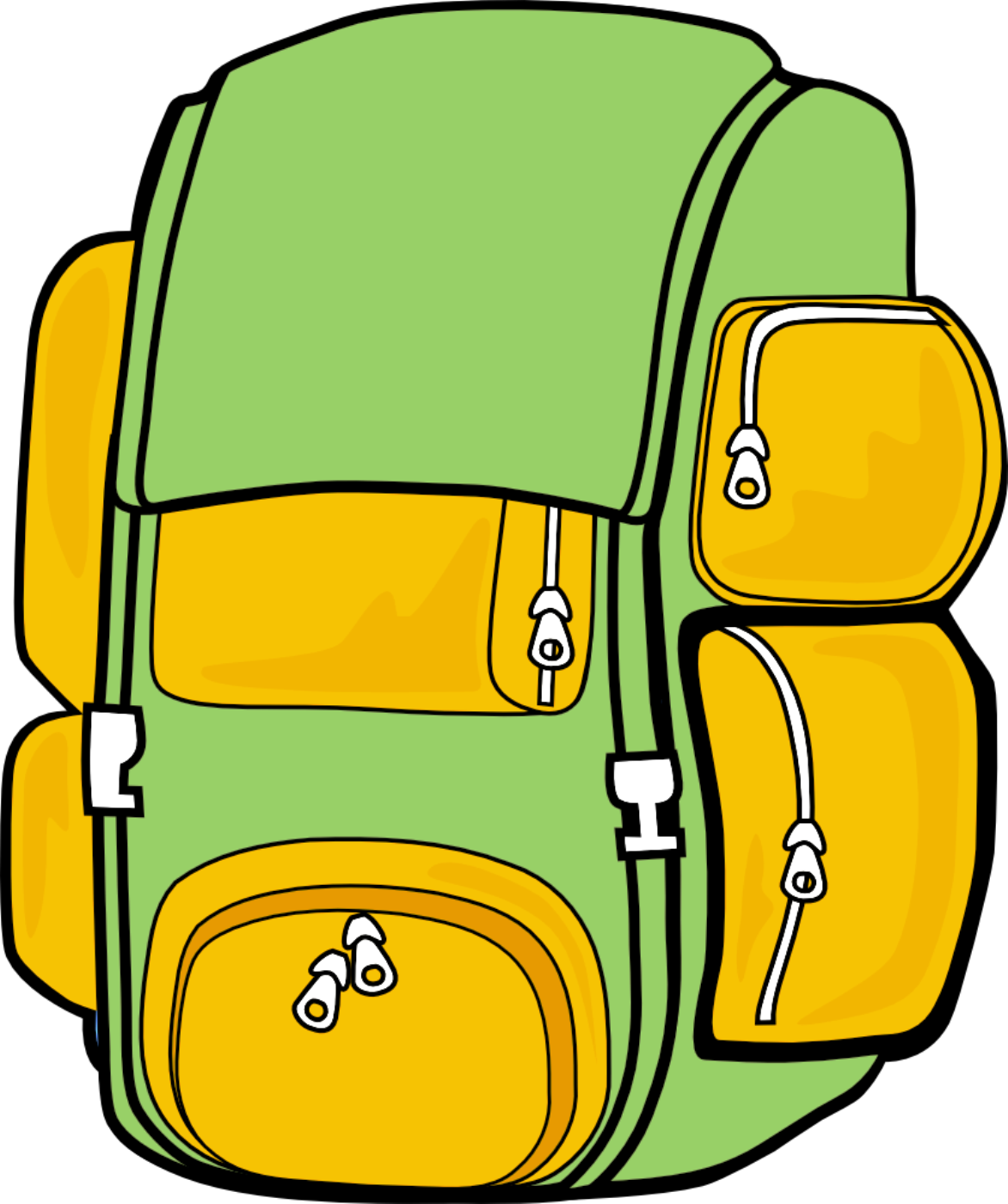 travel backpack cartoon