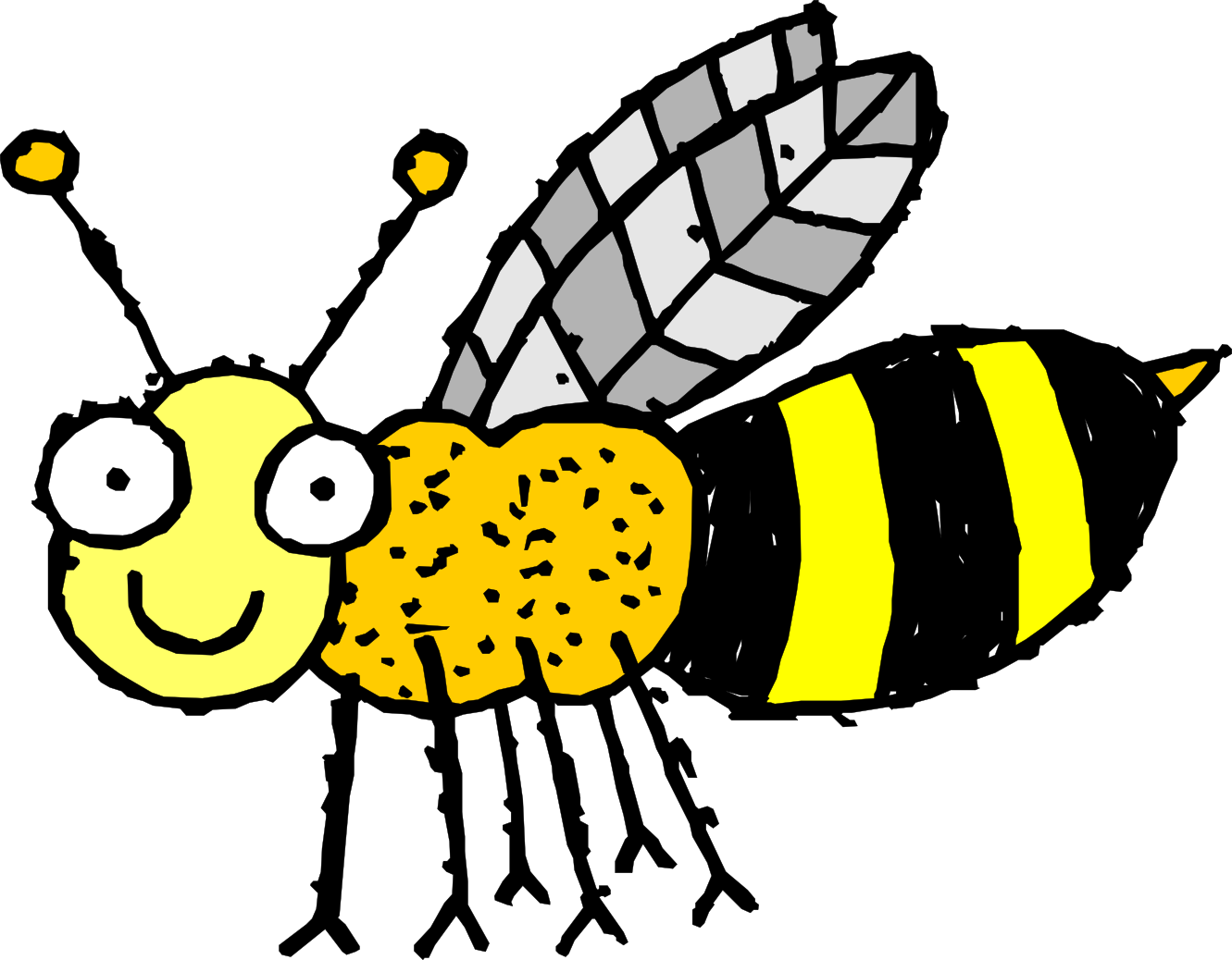 Bee clipart 4 free bee clip art drawings and colorful clipartcow