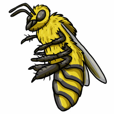 Bee clipart image 3