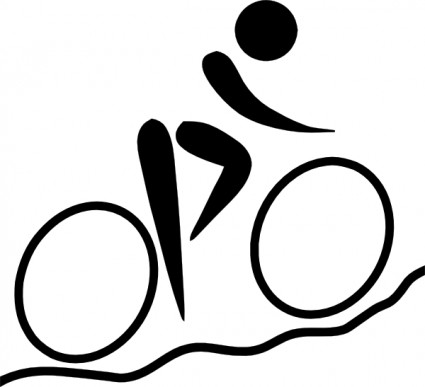 Bike olympic sports cycling mountain biking pictogram clip art free
