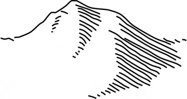 Black and white mountain clip art free vector for free download 2