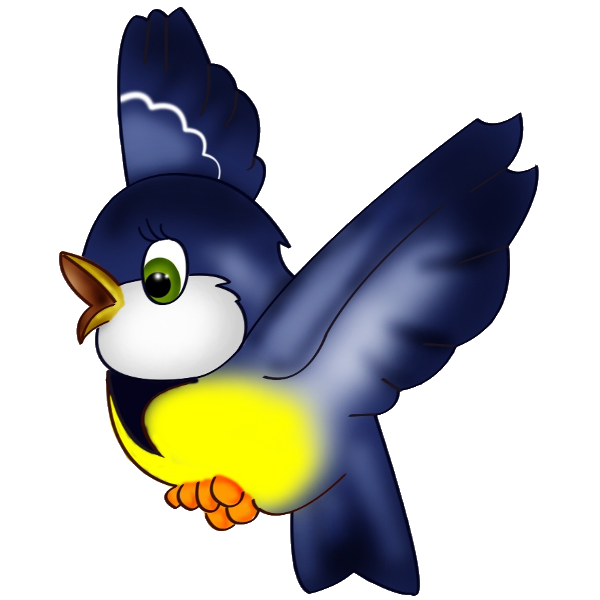 Blue bird clipart