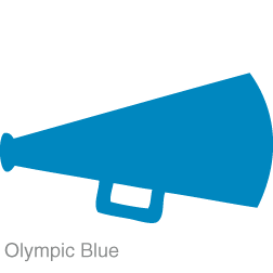Blue cheer megaphone free clipart images