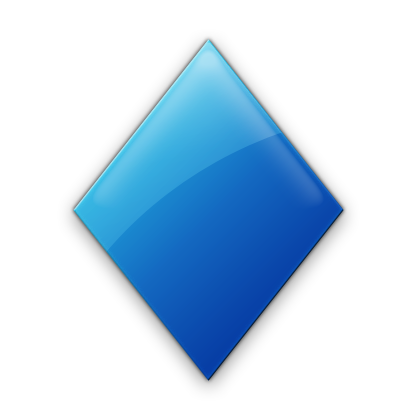 Blue diamond shape clip art