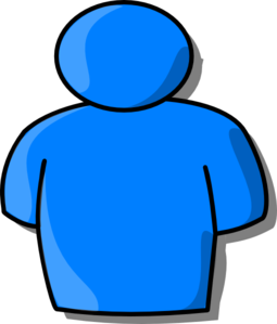 Blue people clipart